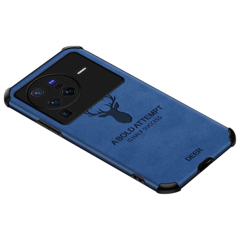 Coque Vivo X80 Pro Simili Cuir Cerf