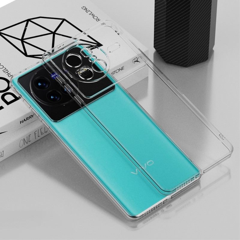 Coque Vivo X80 Pro Transparente Contour Métallique