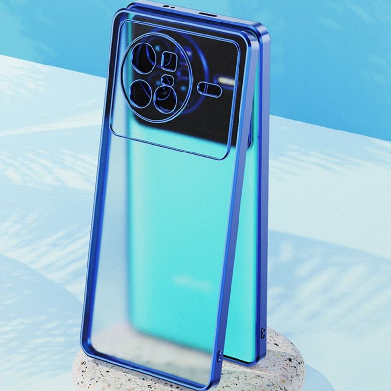 Coque Vivo X80 Pro Transparente Contour Métallique