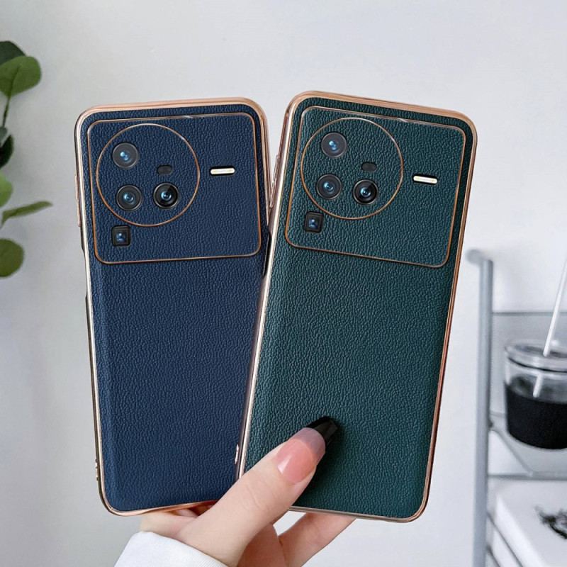 Coque Vivo X80 Pro Véritable Cuir Color