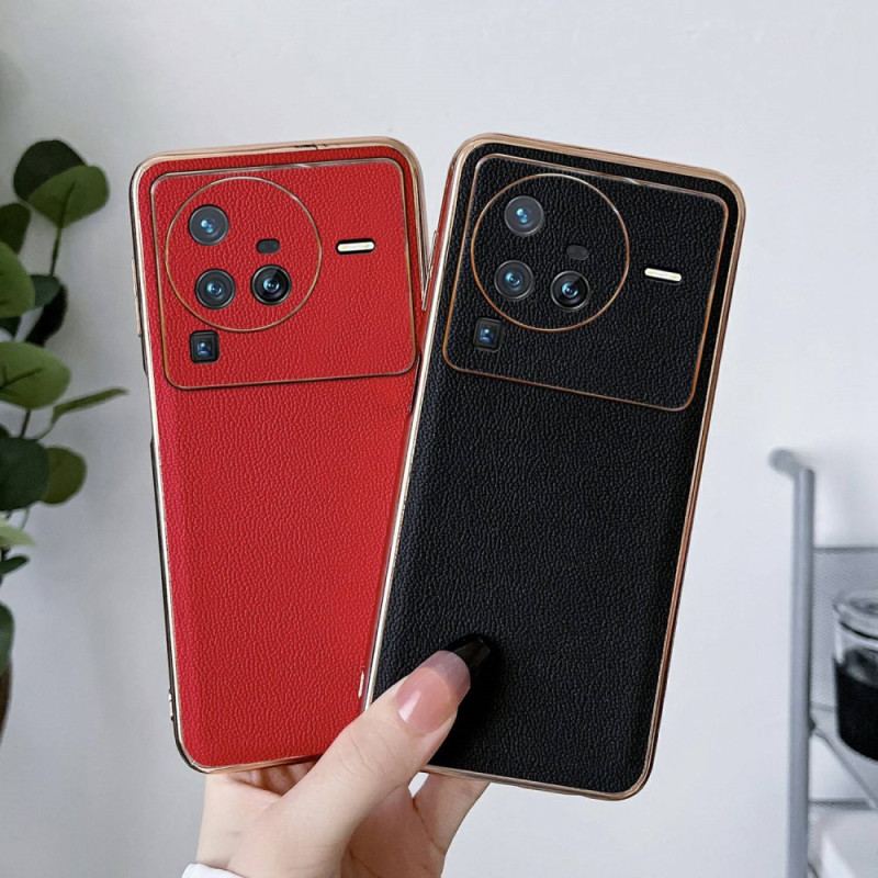 Coque Vivo X80 Pro Véritable Cuir Color