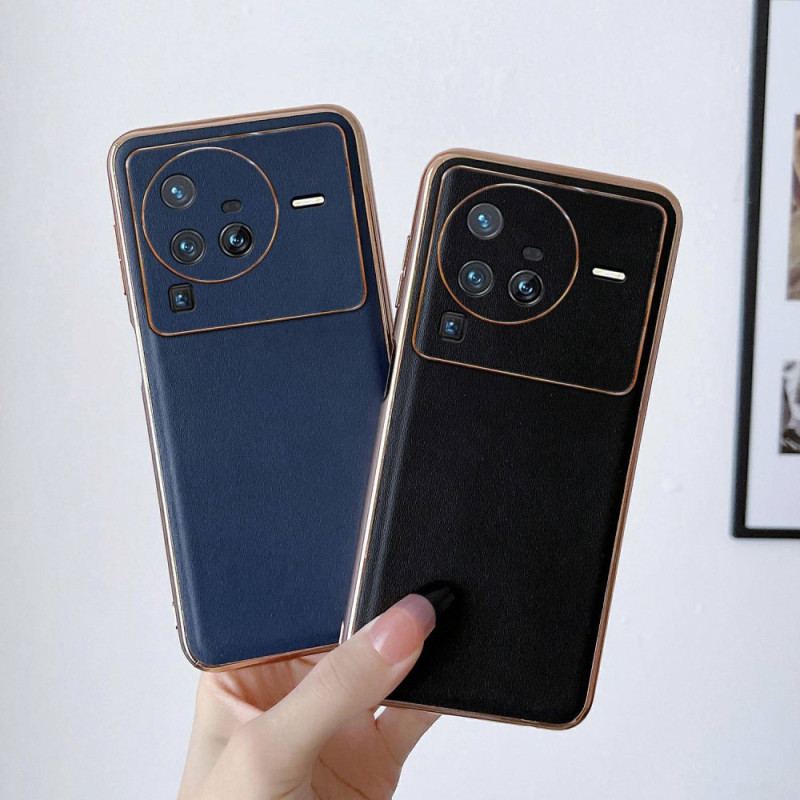 Coque Vivo X80 Pro Véritable Cuir Élégance