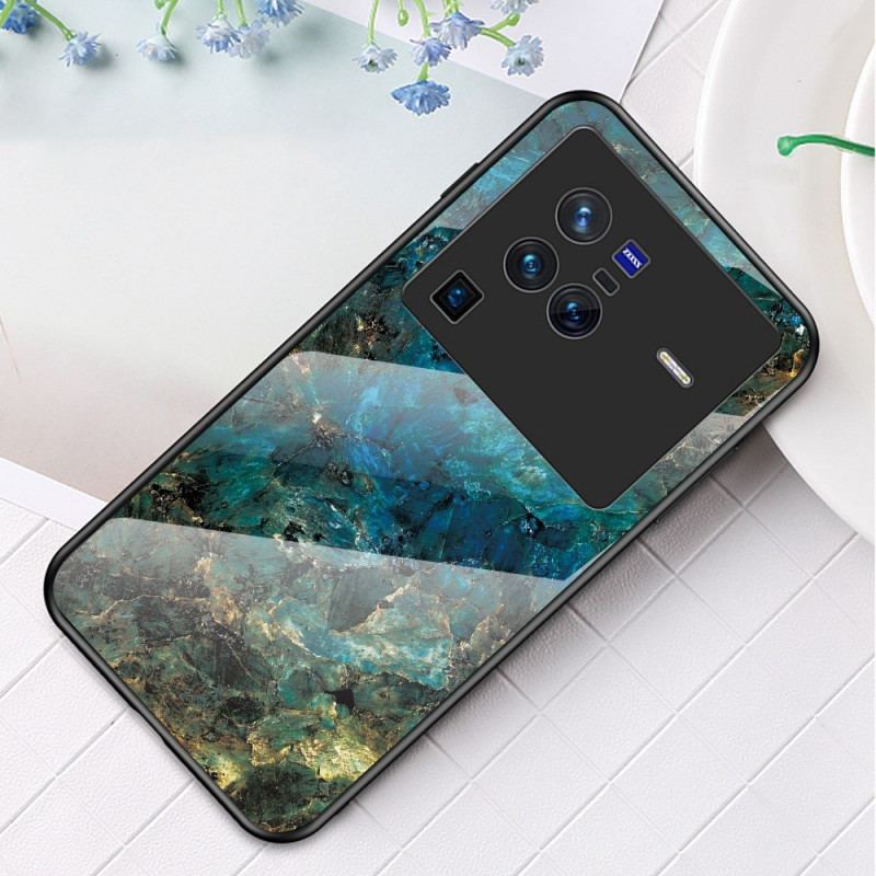 Coque Vivo X80 Pro Verre Trempé Marbre