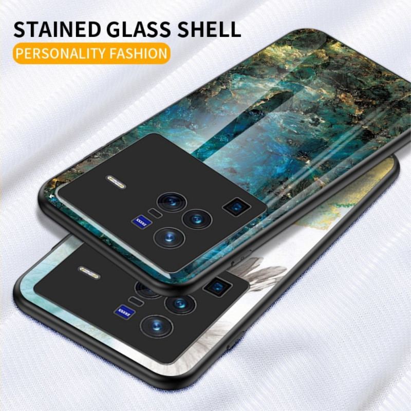 Coque Vivo X80 Pro Verre Trempé Marbre