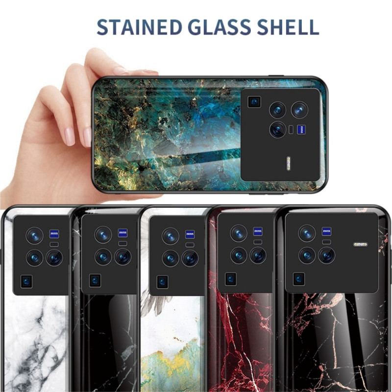 Coque Vivo X80 Pro Verre Trempé Marbre