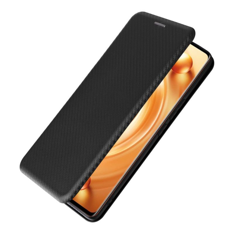 Flip Cover Vivo X80 Pro Fibre Carbone Colorée