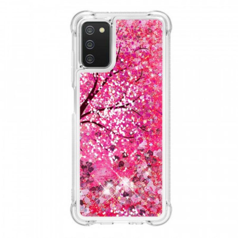 Coque Samsung Galaxy A03s Arbre Paillettes