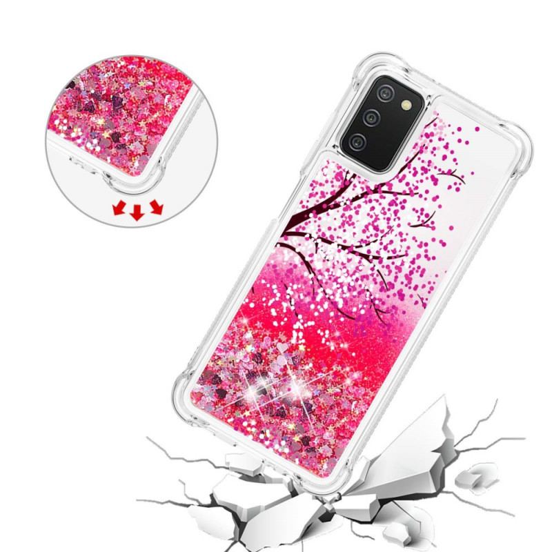 Coque Samsung Galaxy A03s Arbre Paillettes