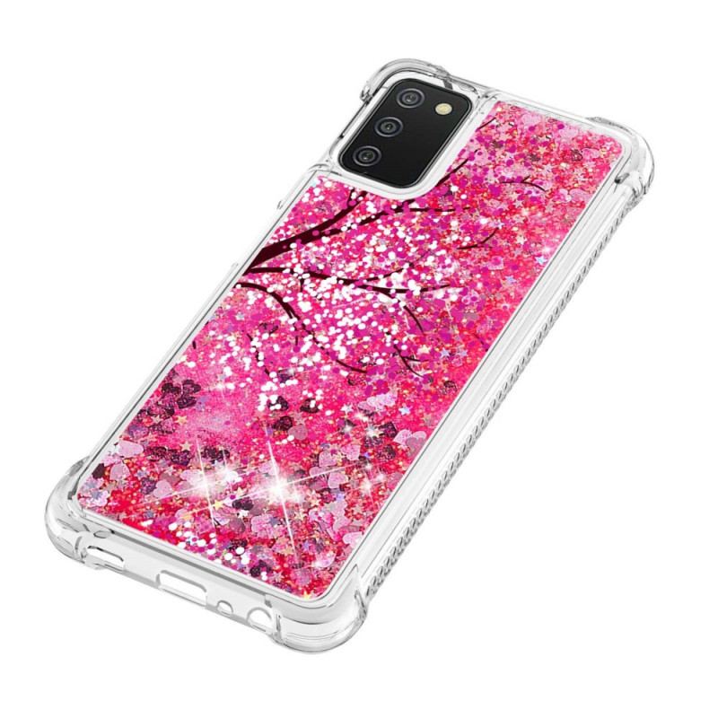 Coque Samsung Galaxy A03s Arbre Paillettes