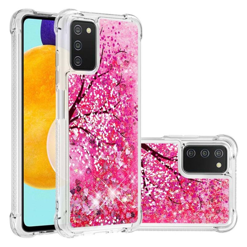 Coque Samsung Galaxy A03s Arbre Paillettes