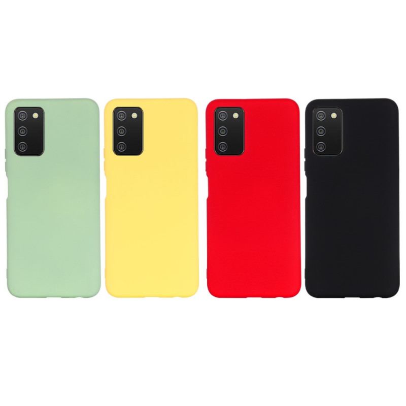 Coque Samsung Galaxy A03s Silicone Liquide avec Lanière