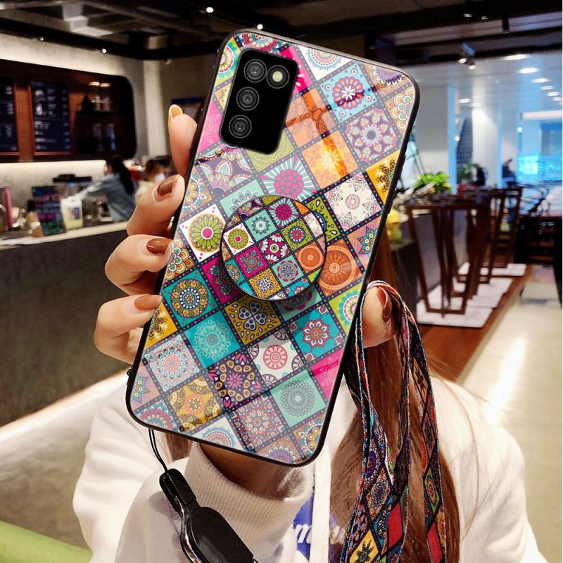 Coque Samsung Galaxy A03s Support Magnétique Patchwork