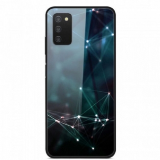 Coque Samsung Galaxy A03s Verre Trempé Couleurs Abstraites