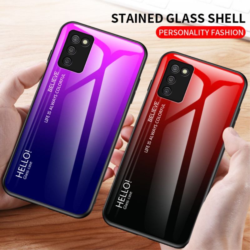 Coque Samsung Galaxy A03s Verre Trempé Hello