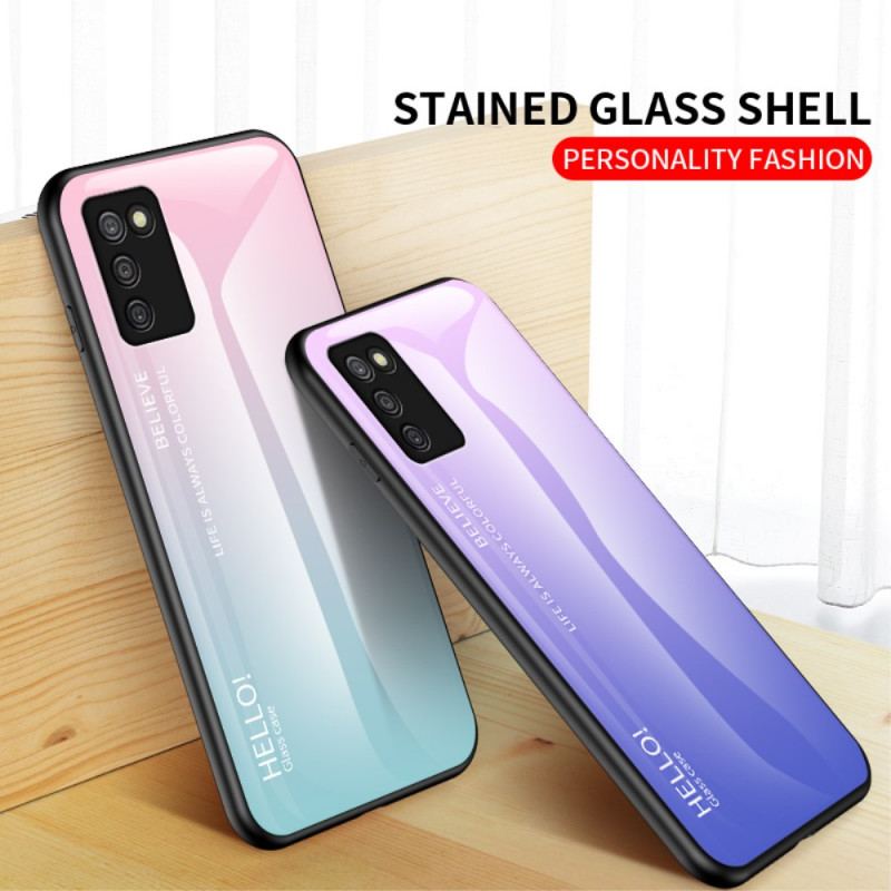 Coque Samsung Galaxy A03s Verre Trempé Hello