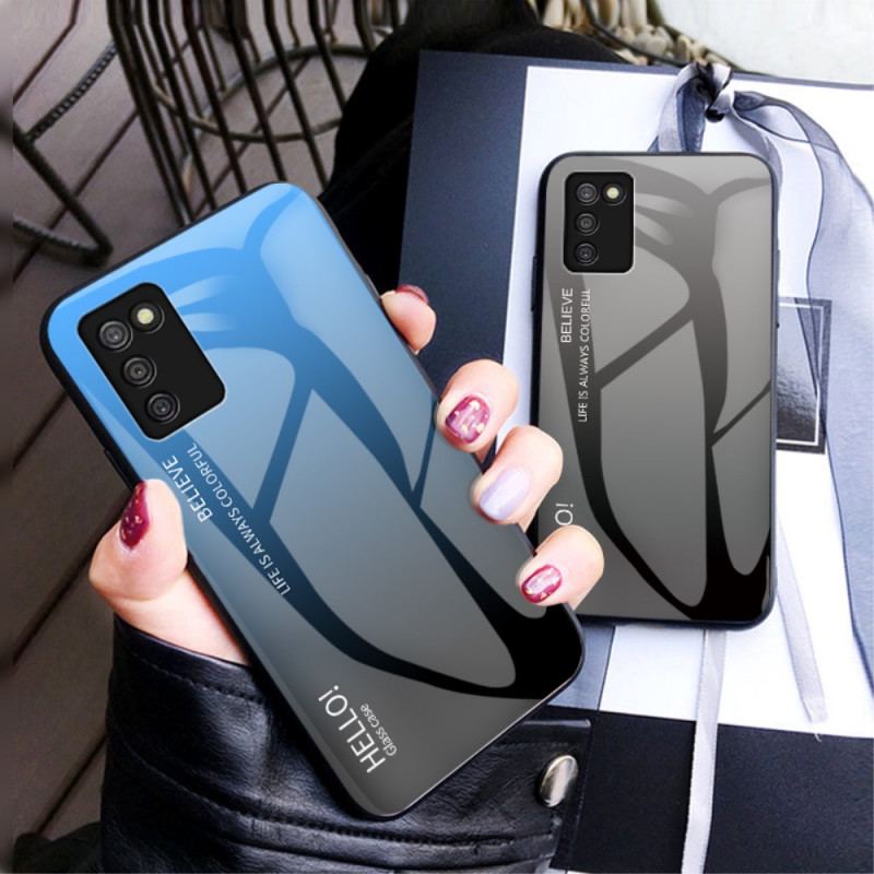 Coque Samsung Galaxy A03s Verre Trempé Hello