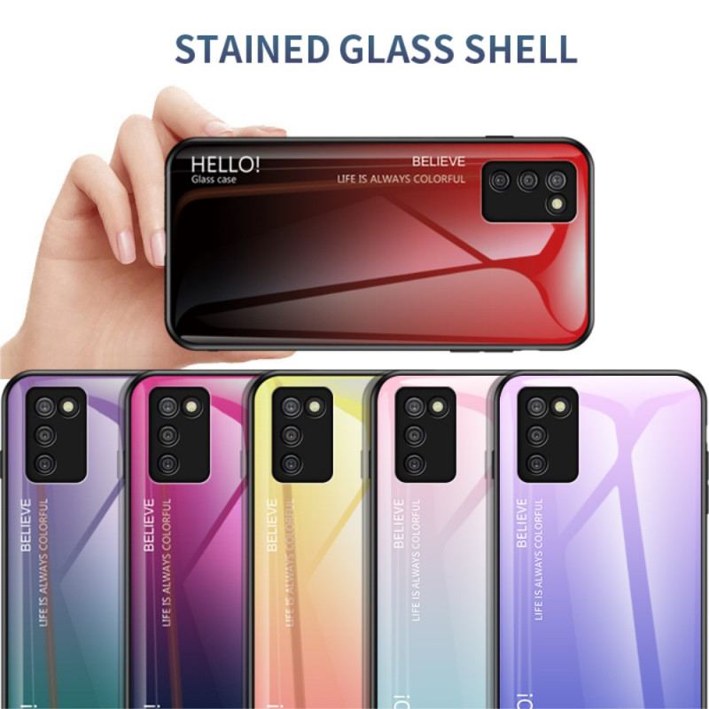 Coque Samsung Galaxy A03s Verre Trempé Hello