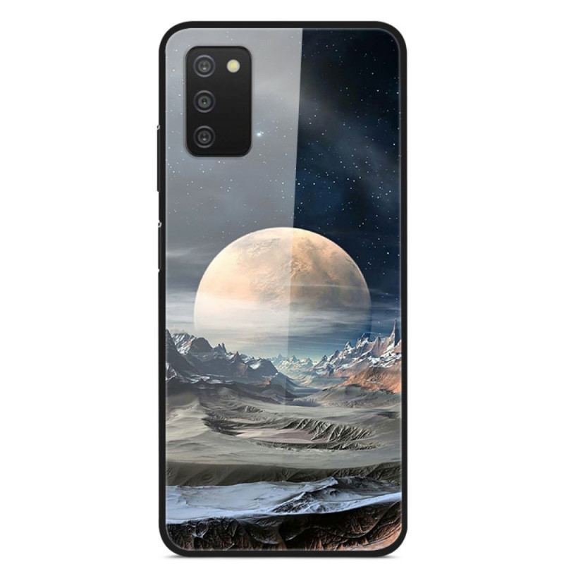 Coque Samsung Galaxy A03s Verre Trempé Lune de l'Espace