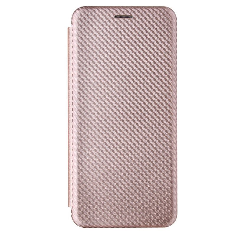 Flip Cover Samsung Galaxy A03s Fibre Carbone