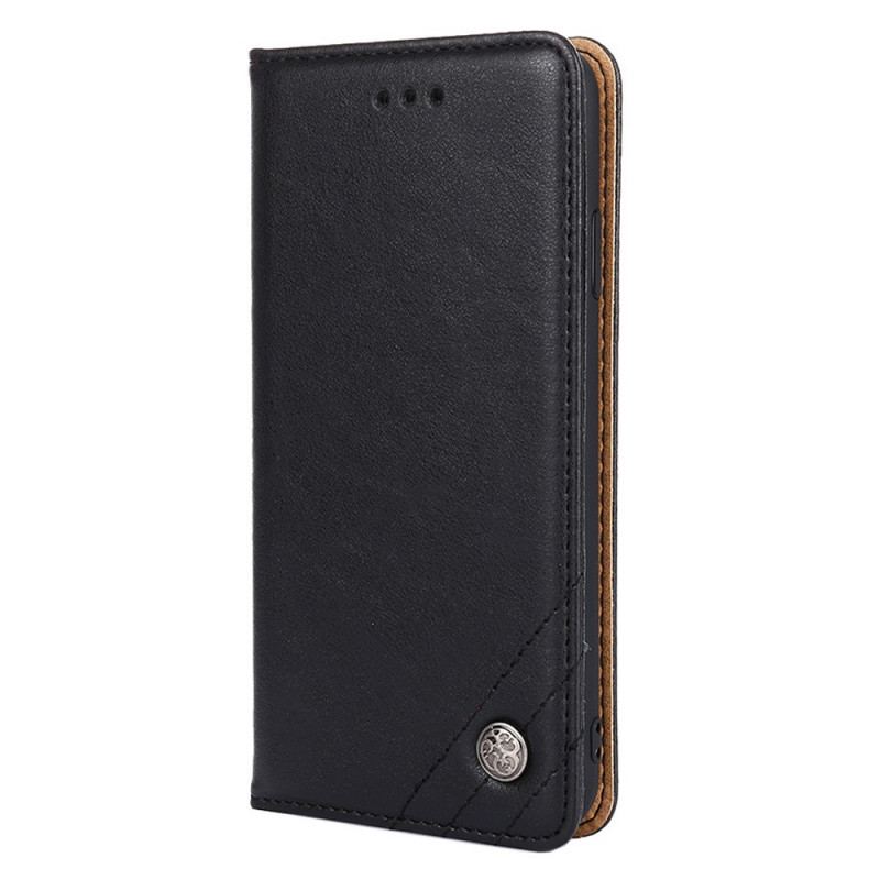 Flip Cover Samsung Galaxy A03s Style Cuir Rivet