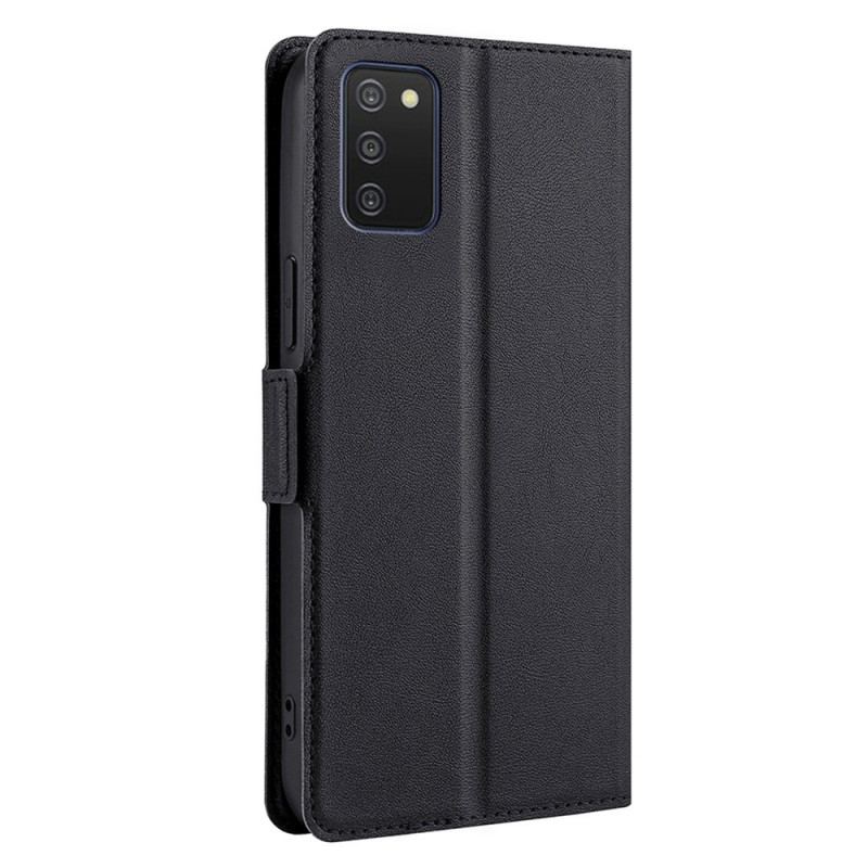 Flip Cover Samsung Galaxy A03s Style Cuir Vintage