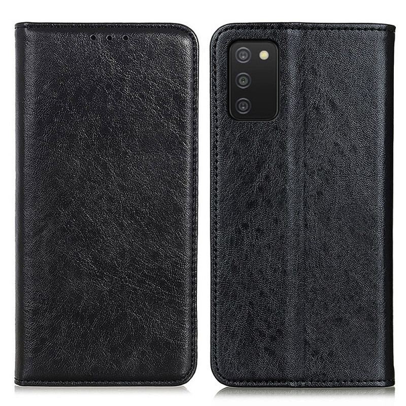 Flip Cover Samsung Galaxy A03s Texture Cuir