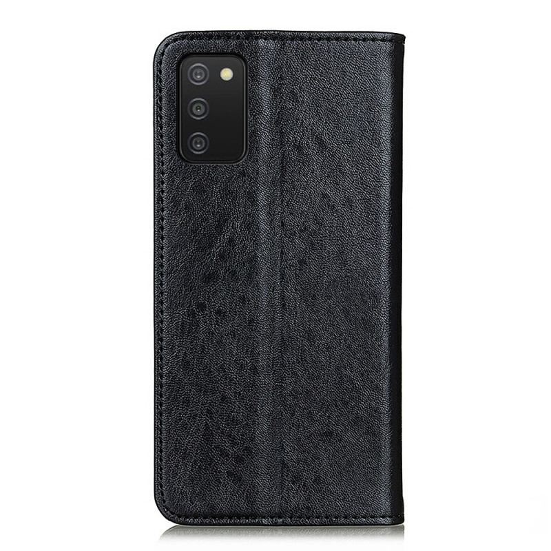 Flip Cover Samsung Galaxy A03s Texture Cuir