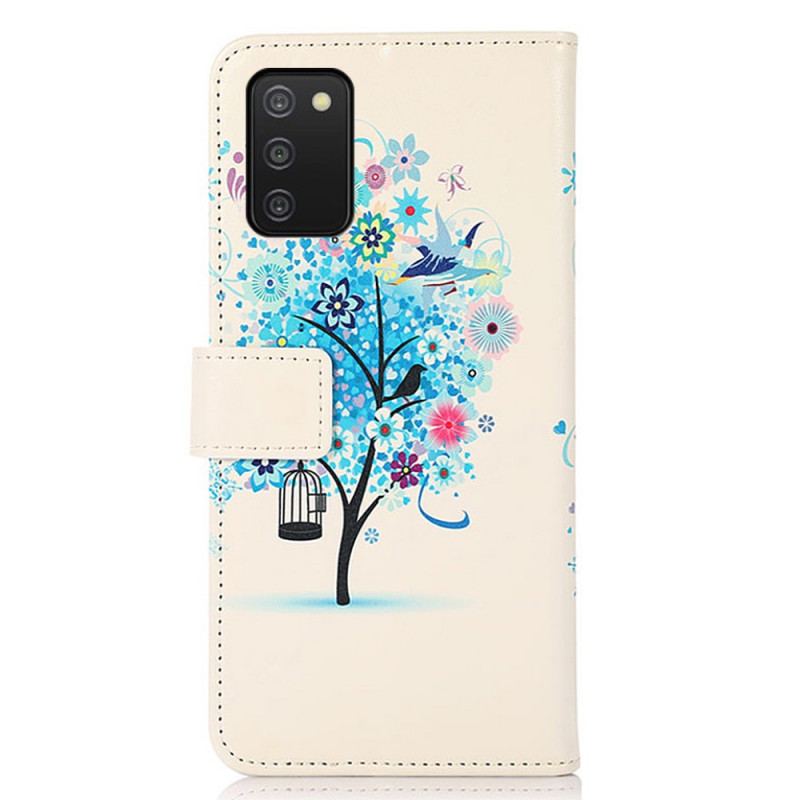 Housse Samsung Galaxy A03s Arbre Fleuri