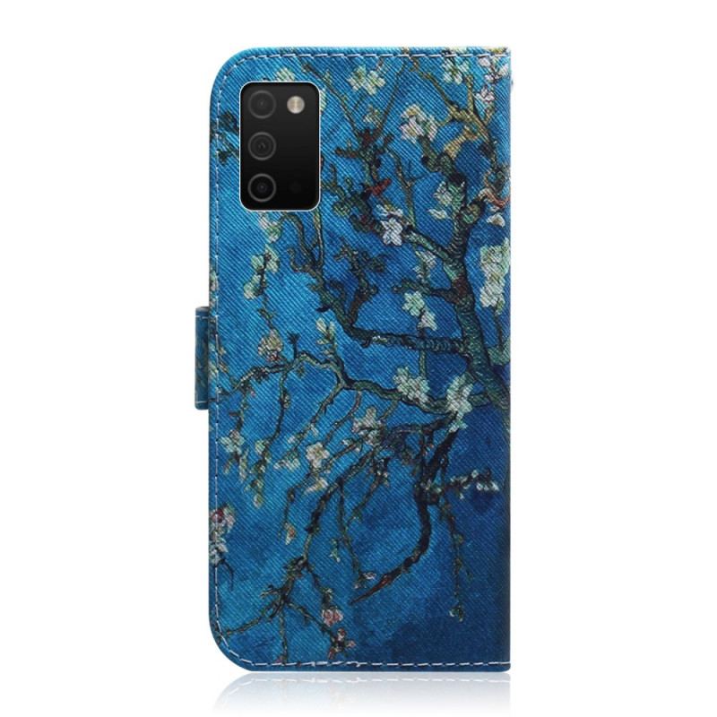 Housse Samsung Galaxy A03s Branche d'Arbre Fleuri