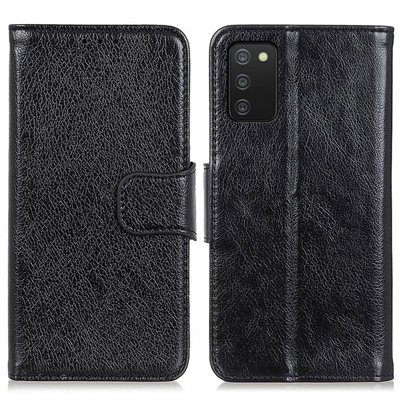 Housse Samsung Galaxy A03s Cuir Nappa Fendu