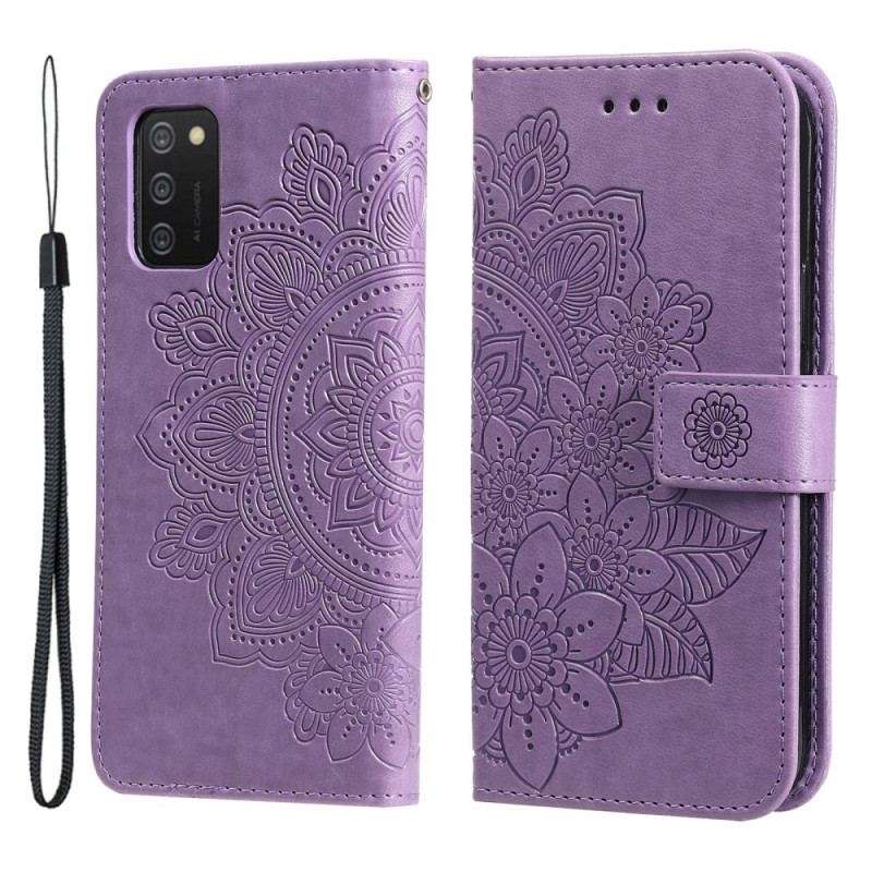 Housse Samsung Galaxy A03s Mandala de Fleurs