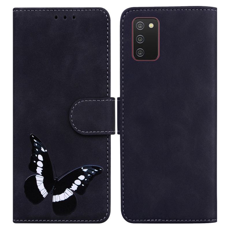 Housse Samsung Galaxy A03s Skin-Touch Papillon