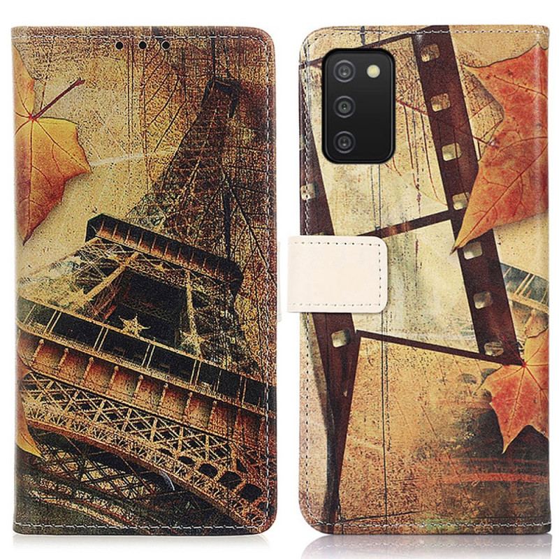 Housse Samsung Galaxy A03s Tour Eiffel En Automne