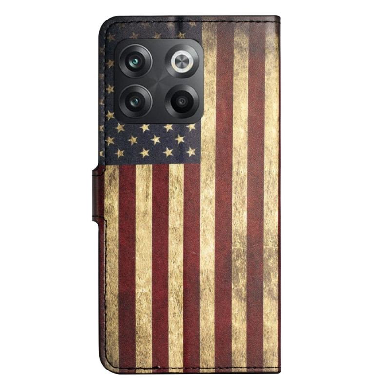 Housse OnePlus 10T 5G Drapeau Américain Vintage