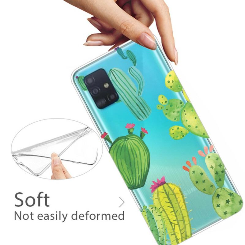 Coque Samsung Galaxy A31 Cactus Aquarelle