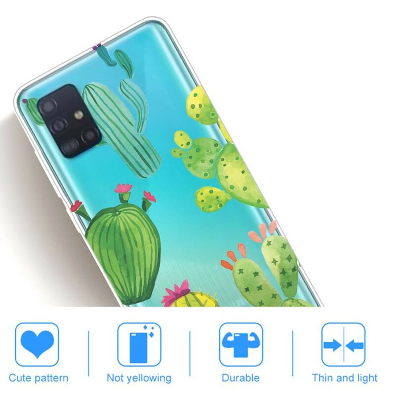 Coque Samsung Galaxy A31 Cactus Aquarelle