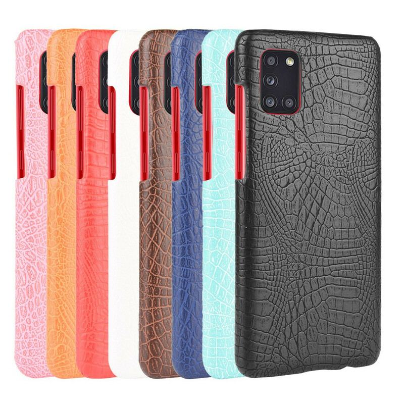 Coque Samsung Galaxy A31 Effet Peau de Crocodile