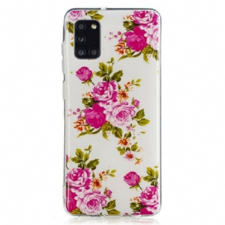 Coque Samsung Galaxy A31 Fleurs Liberty Fluorescente