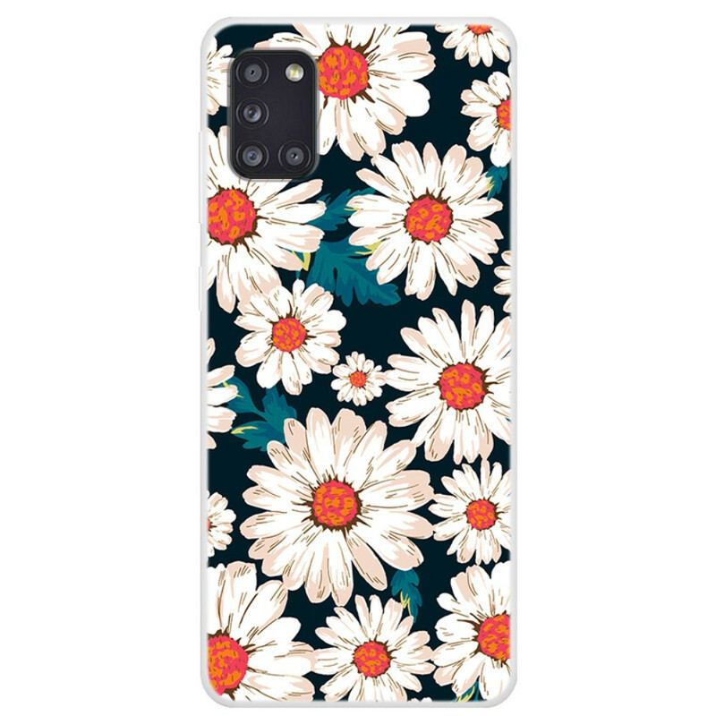 Coque Samsung Galaxy A31 Marguerites