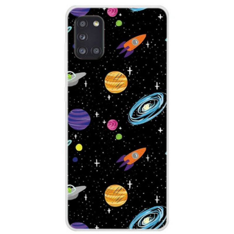 Coque Samsung Galaxy A31 Planète Galaxie