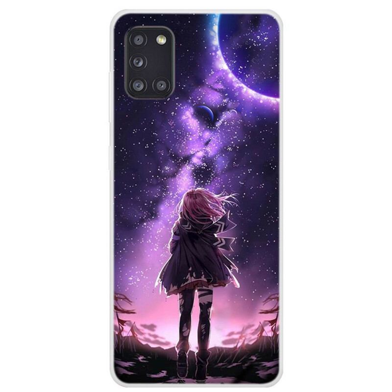 Coque Samsung Galaxy A31 Pleine Lune Magique