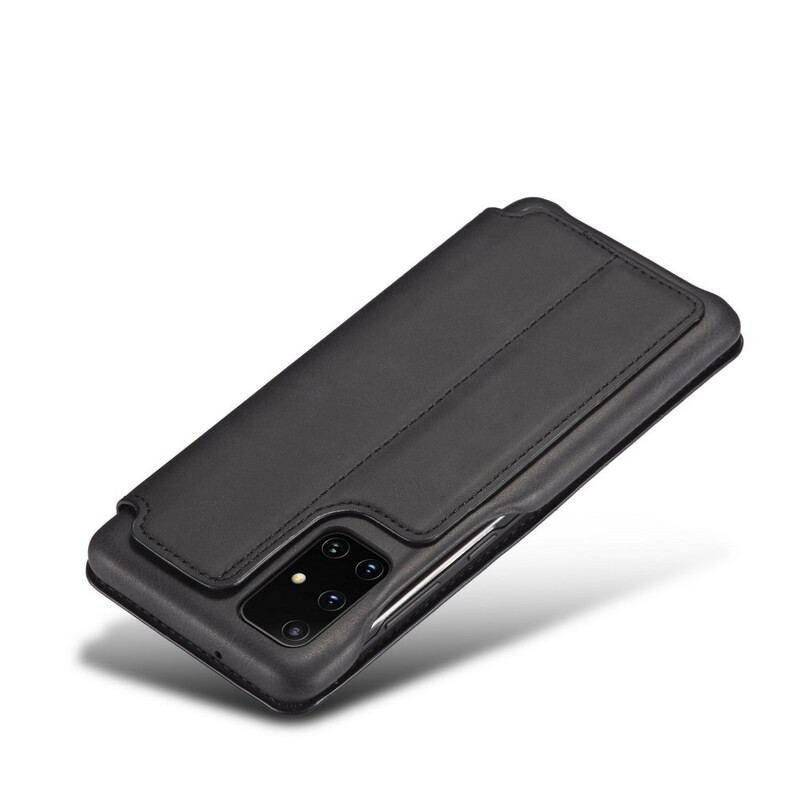 Flip Cover Samsung Galaxy A31 LC.IMEEKE Effet Cuir