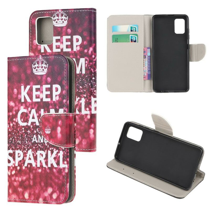 Housse Samsung Galaxy A31 Keep Calm and Sparkle