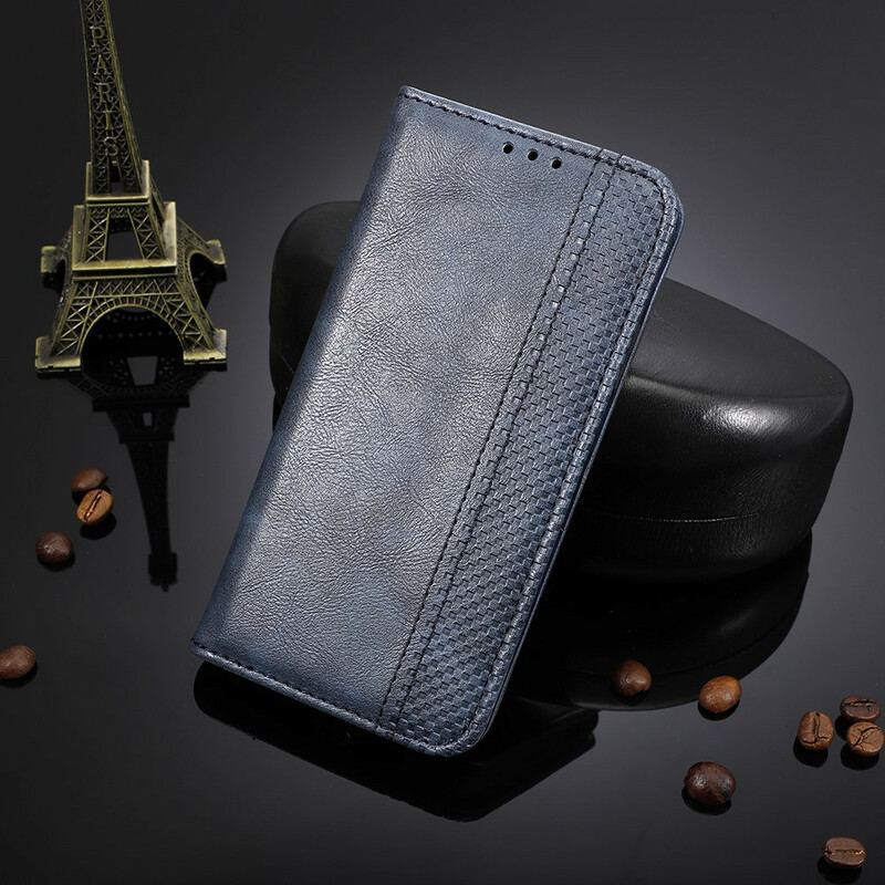 Flip Cover Oppo Find X3 / X3 Pro Effet Cuir Vintage Stylisé