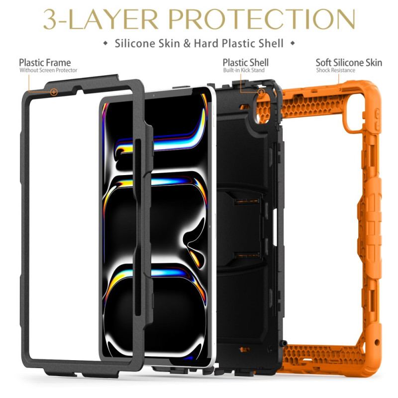 Coque iPad Pro 13 (2024) Triple Protection avec Bandoulière