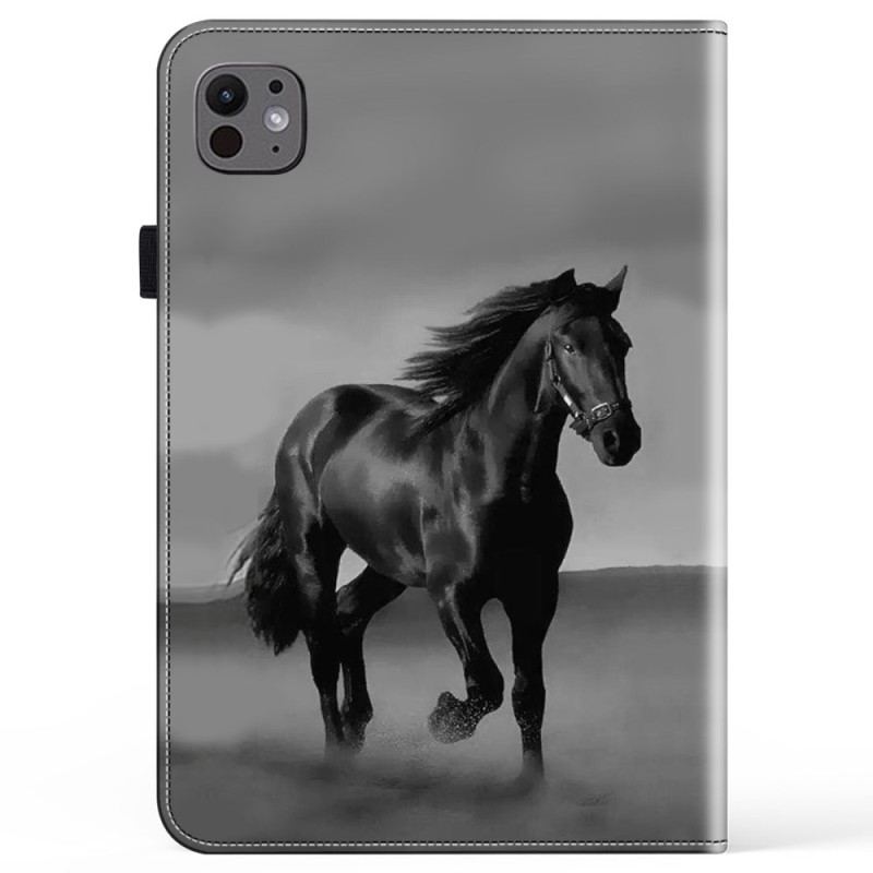 Étui iPad Pro 13 (2024) Cheval Noir