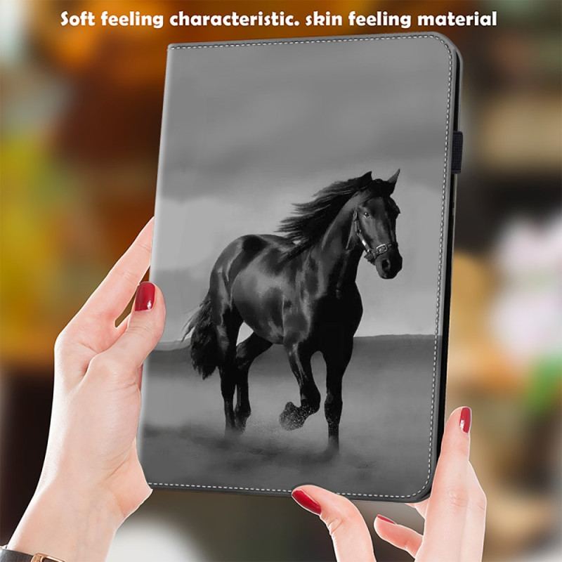 Étui iPad Pro 13 (2024) Cheval Noir