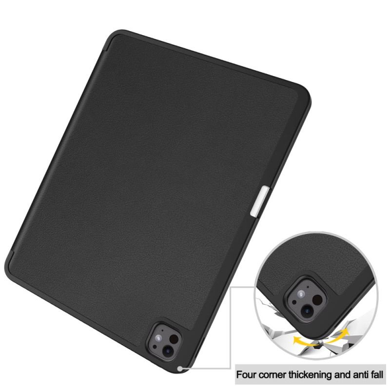 Smart Case iPad Pro 13 (2024) Simili Cuir Porte-Stylet