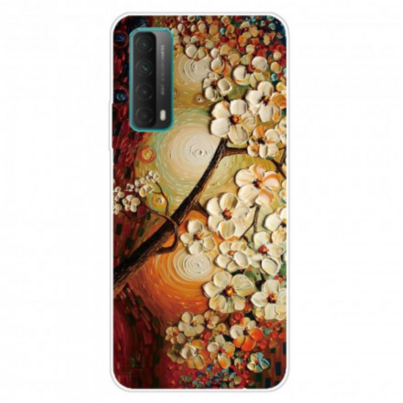 Coque Huawei P Samrt 2021 Flexible Fleurs