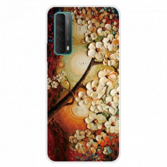 Coque Huawei P Samrt 2021 Flexible Fleurs